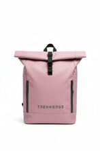 Charger l'image dans la galerie, Sac à dos rose TREKKERSS avec fermetures éclair noires sur fond blanc
